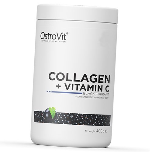 

Гидролизованный коллаген с Витамином С, Collagen + Vitamin C, Ostrovit 400г Черная смородина (68250002)