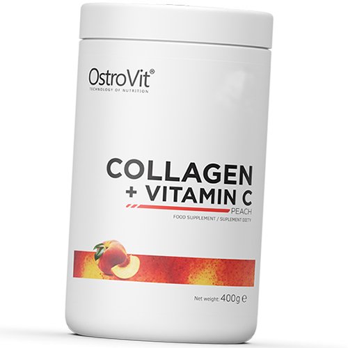 

Гидролизованный коллаген с Витамином С, Collagen + Vitamin C, Ostrovit 400г Персик (68250002)