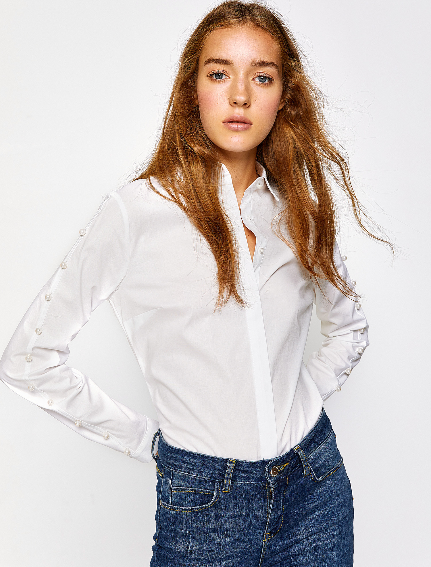 

Рубашка Koton 8KAK66047IW-000 34 White