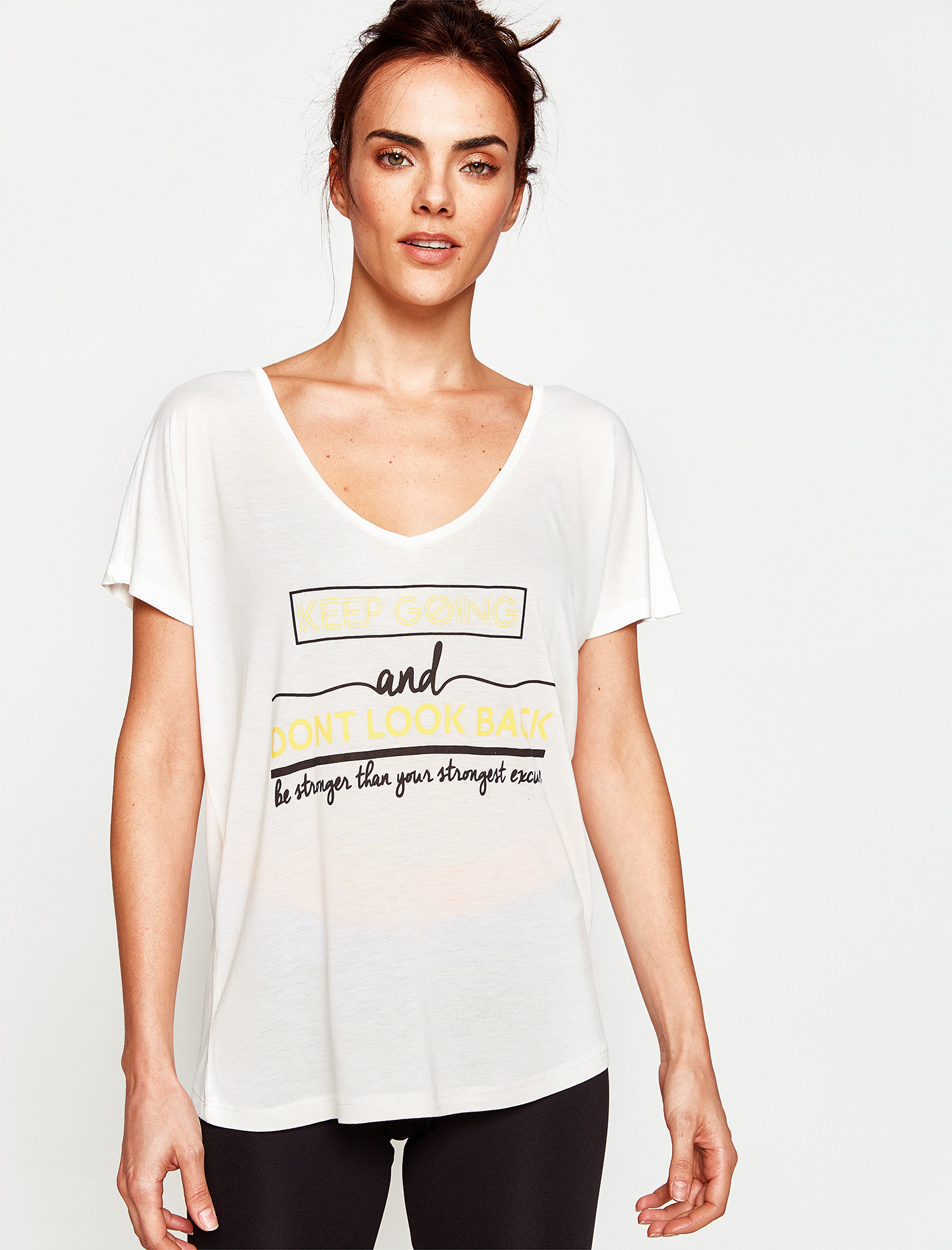 

Футболка Koton 8KAK12499YK-000  White, Футболка Koton 8KAK12499YK-000 S White