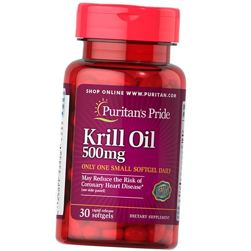 

Масло криля, Red Krill Oil 500, Puritan's Pride 30гелкапс (67367021)