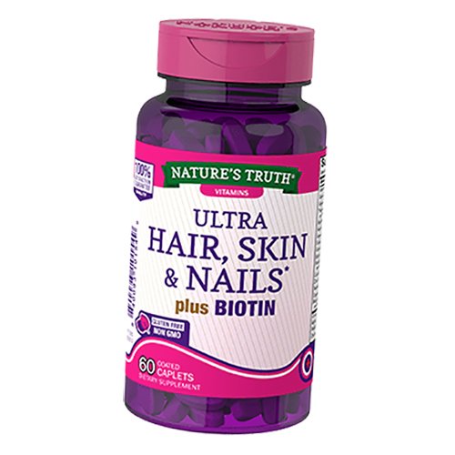 

Nature's Truth Ultra Hair Skin & Nails plus Biotin 60каплет (36509030)
