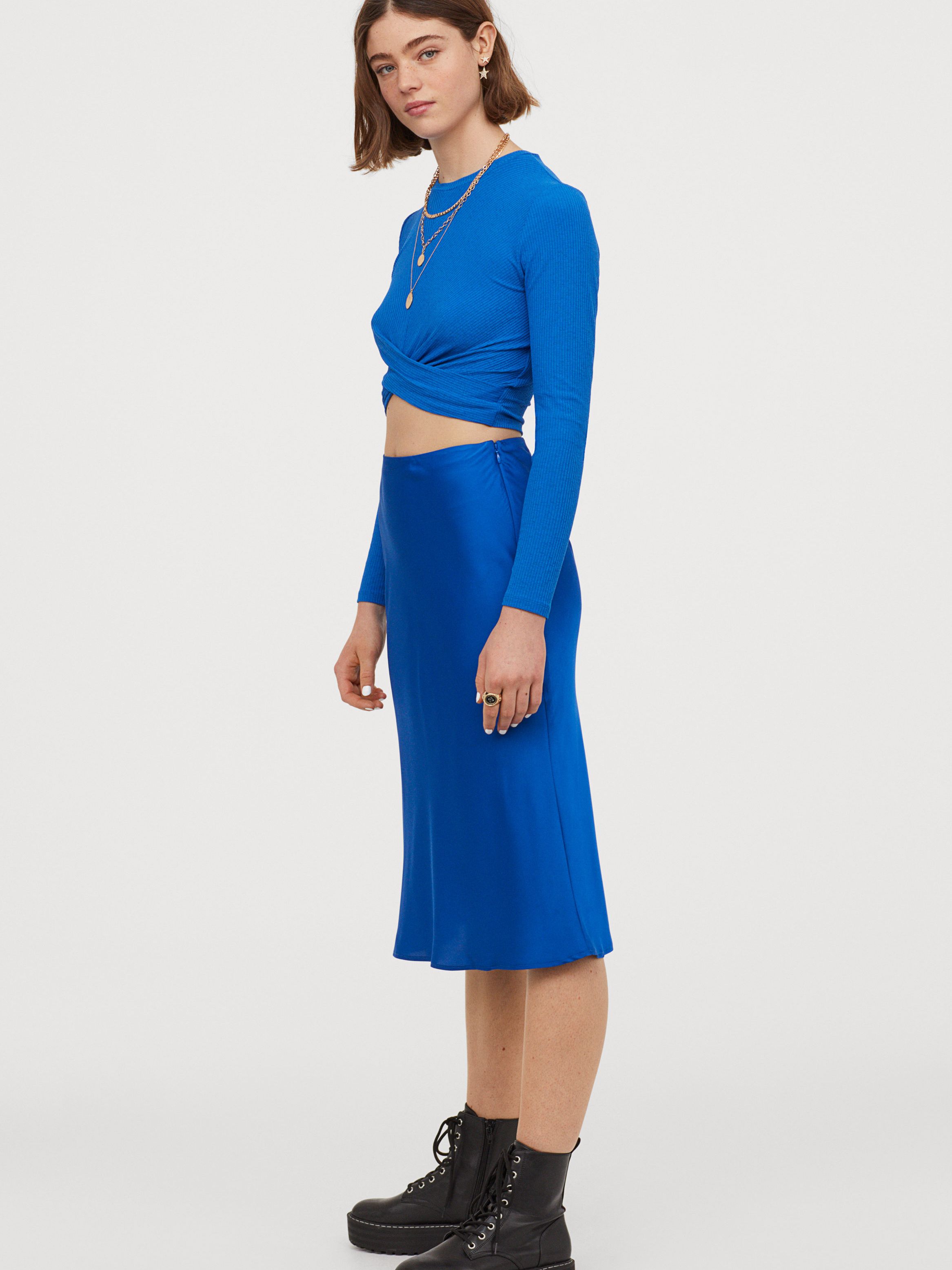 

Юбка H&M 060824778 40 Васильковая
