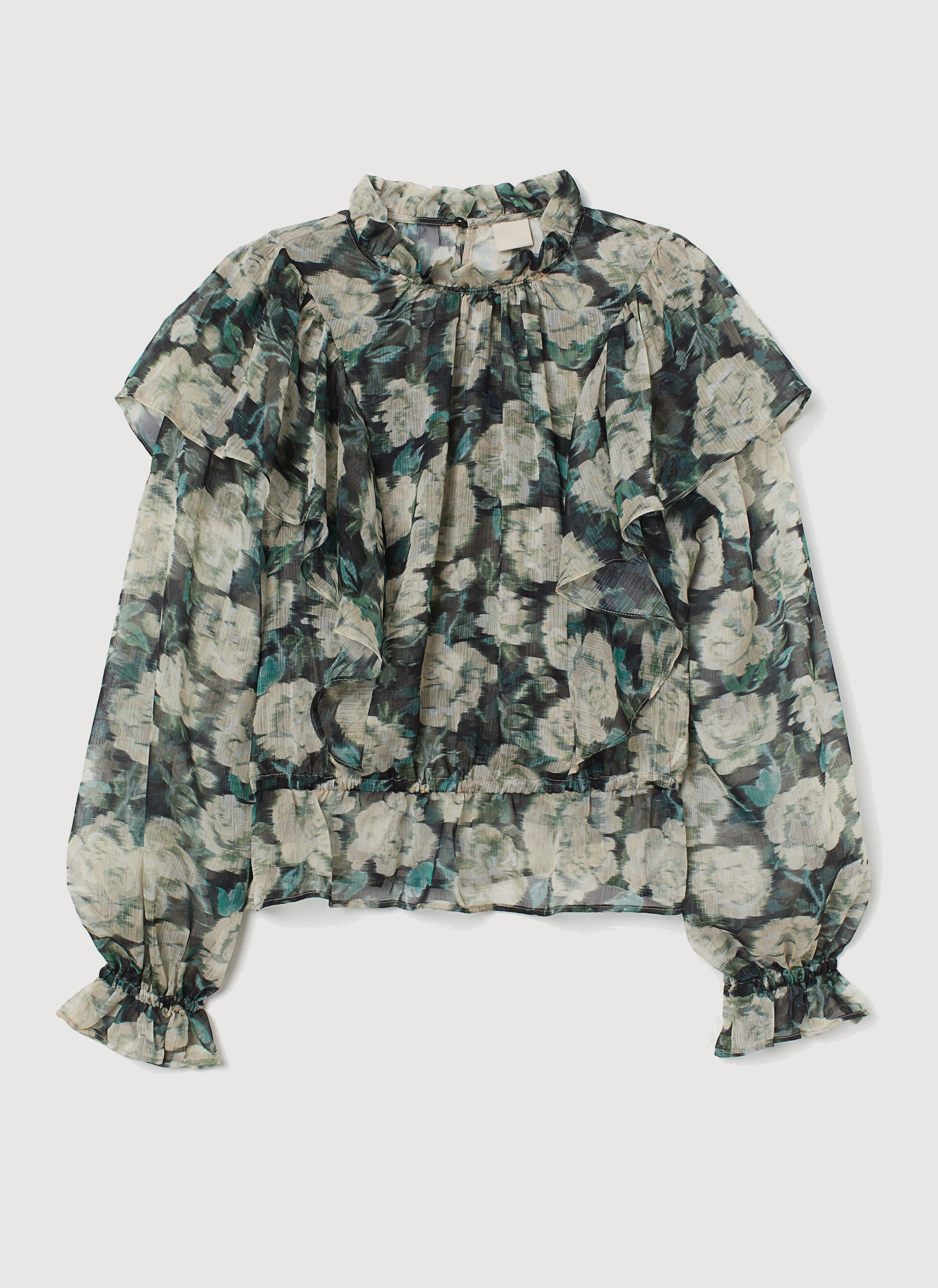 

Блузка H&M 060817260 36 Темно-зеленая
