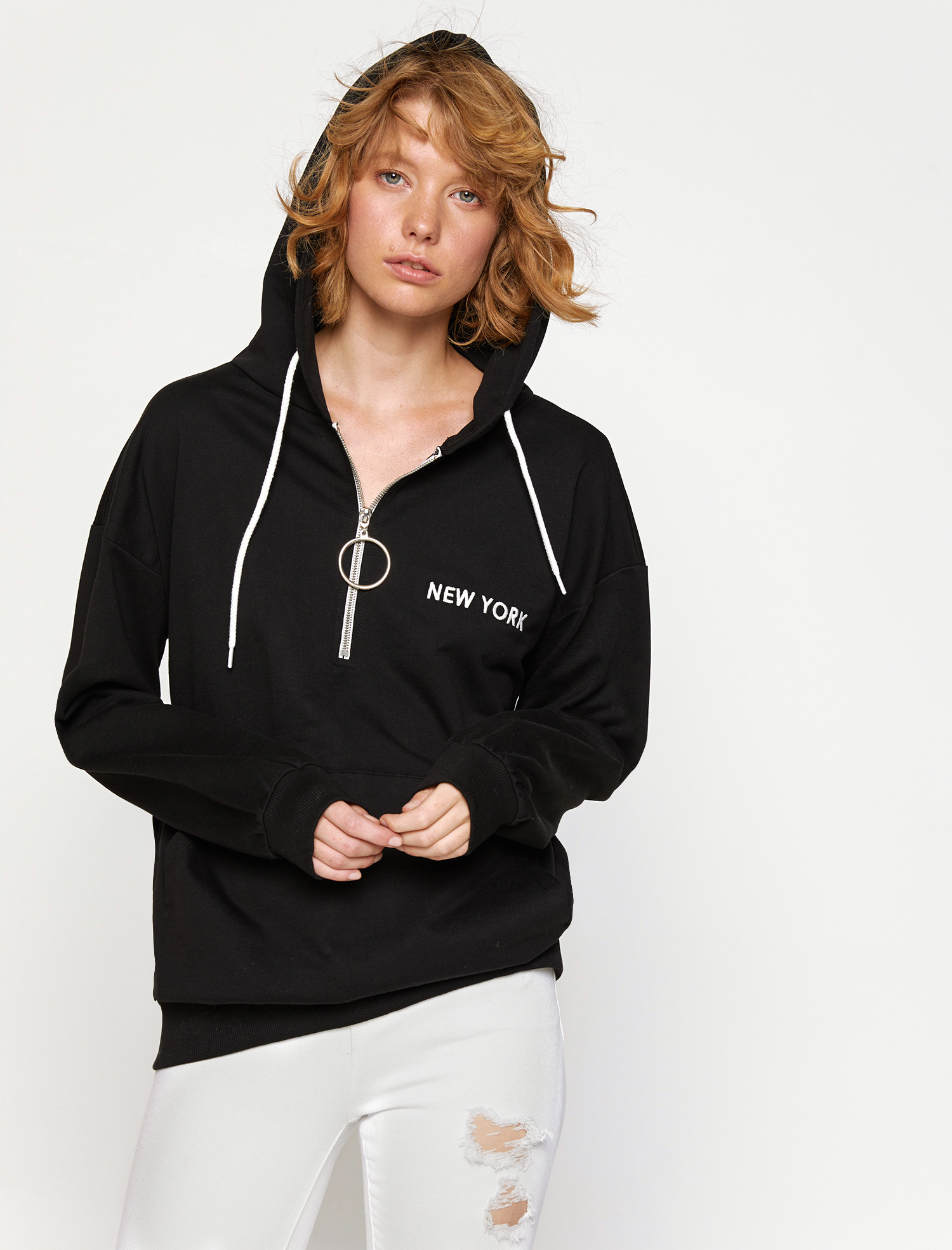 

Худи Koton 8KAL11259OK-999 S Black