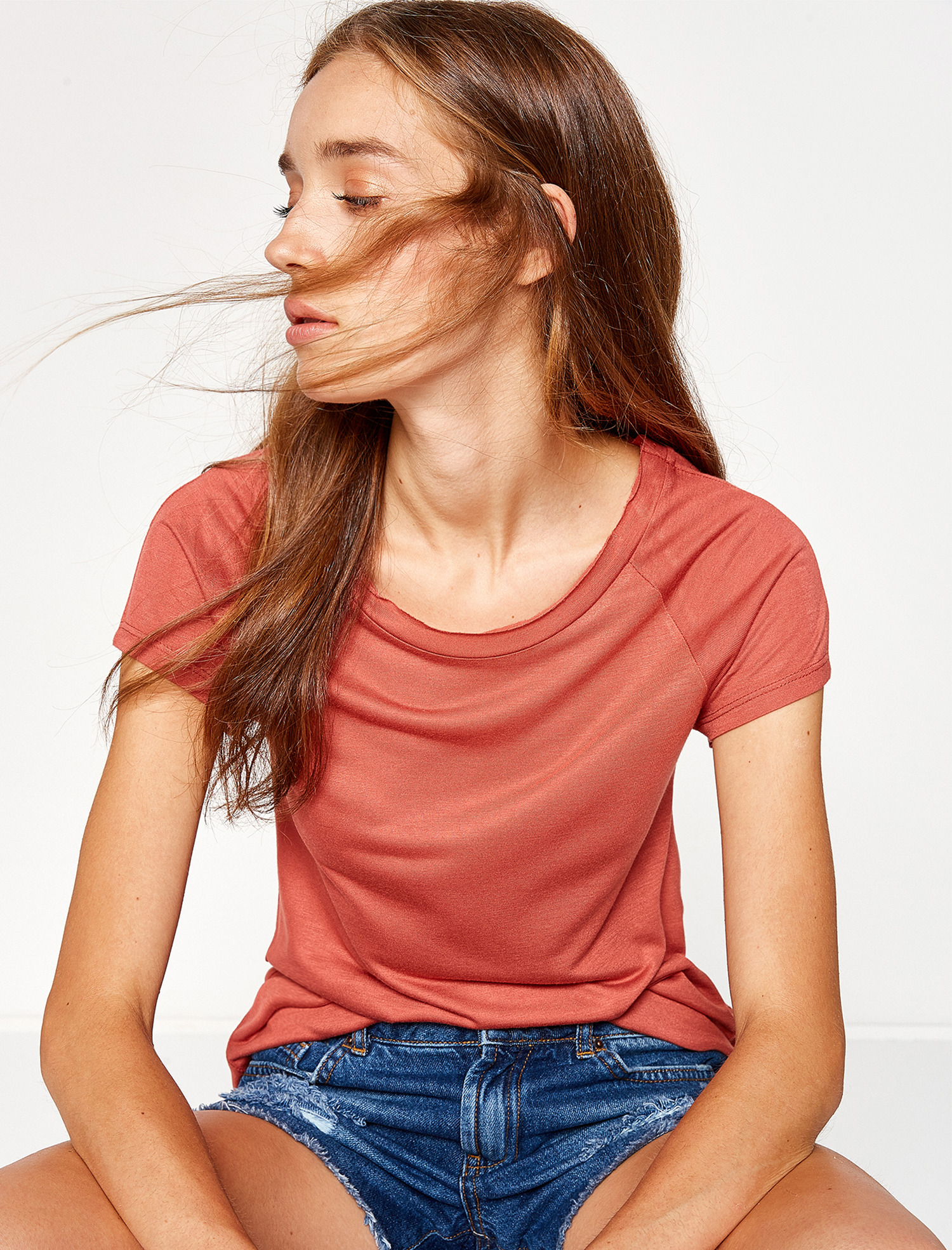 

Футболка Koton 8KAK13282OK-252 L Rose