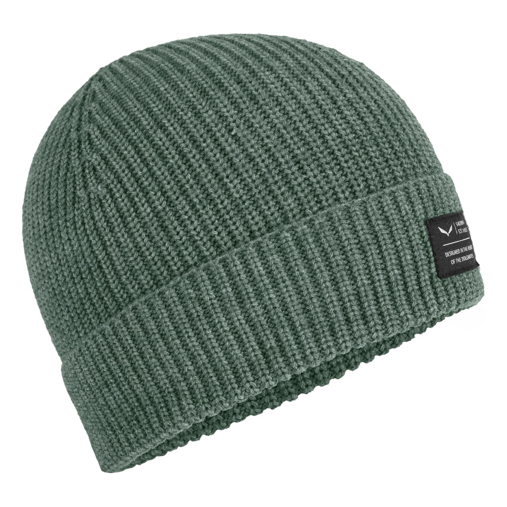 

Шапка Salewa Puez Beanie світло-зелена