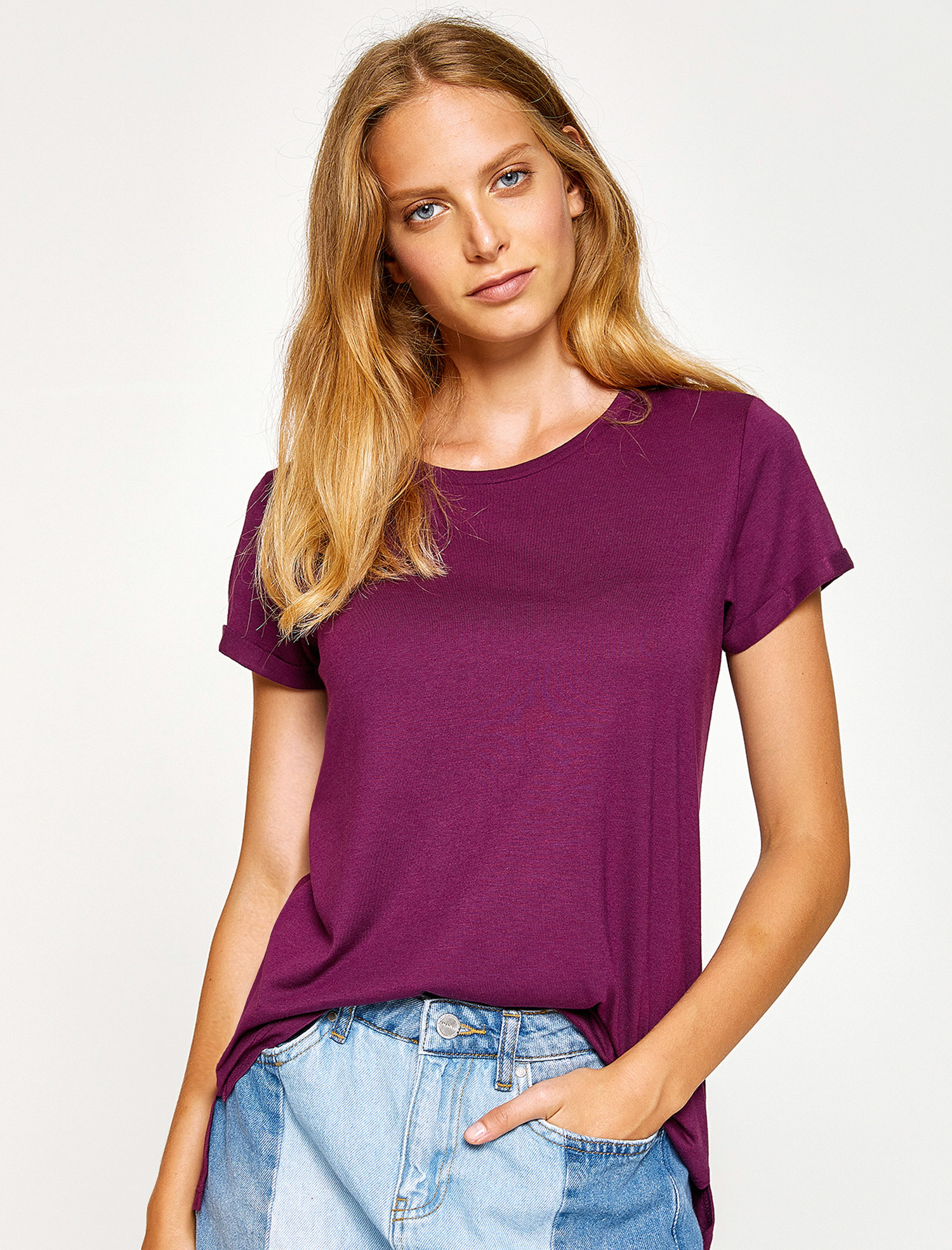 

Футболка Koton 8KAK12080OK-376 M Aubergine