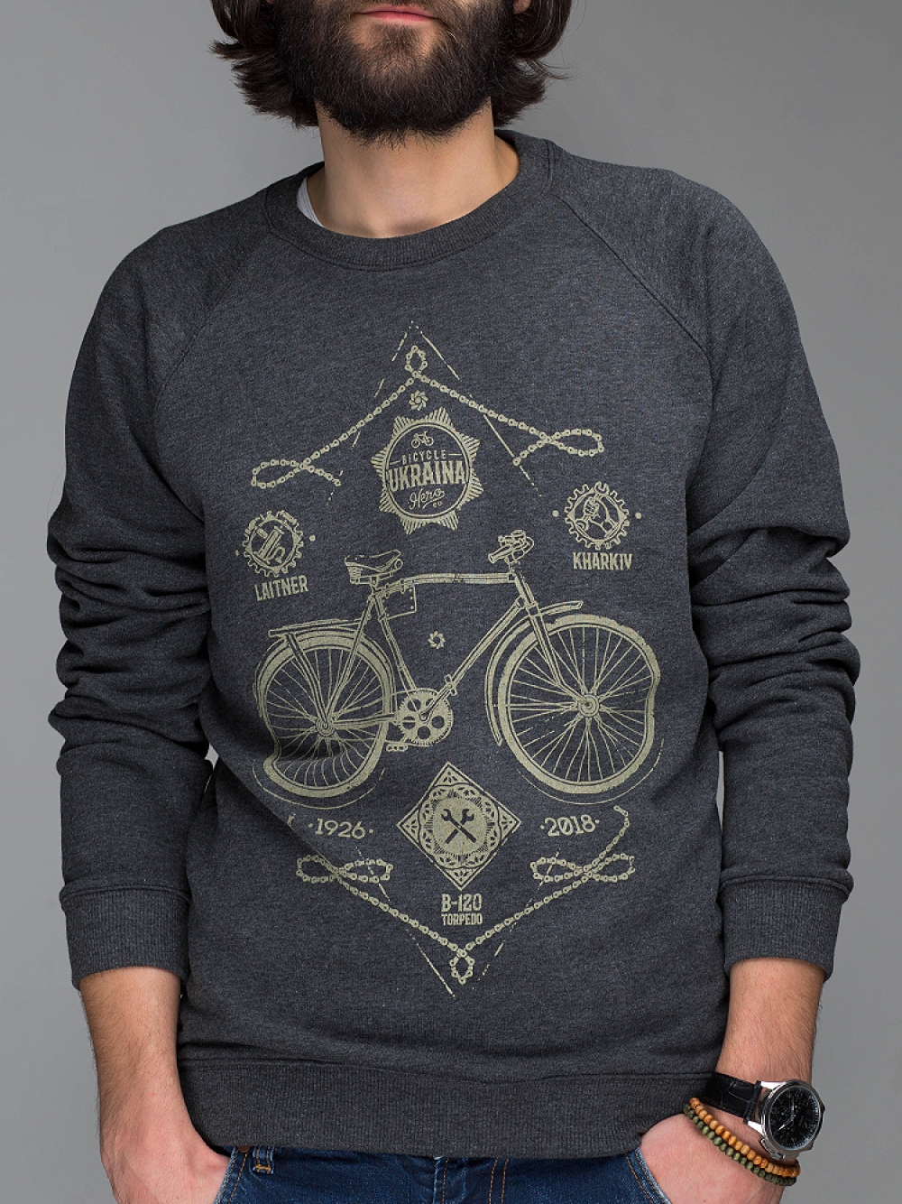 

Свитшот Segment Ukraina bicycle, grafit M