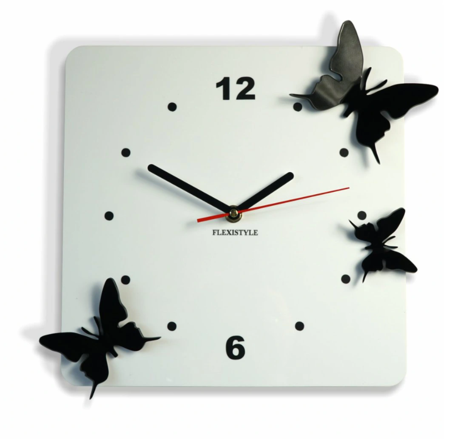 

Часы настенные Butterflies 3D белые 30 см FLEXISTYLE (z29)