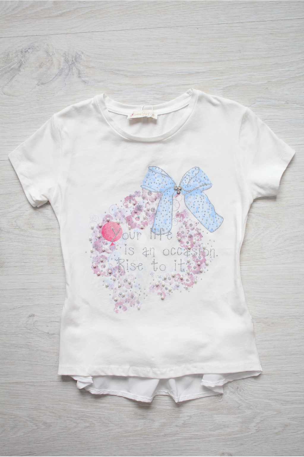 

Футболка Escabel Kids 110 см Белый (2125000601281)