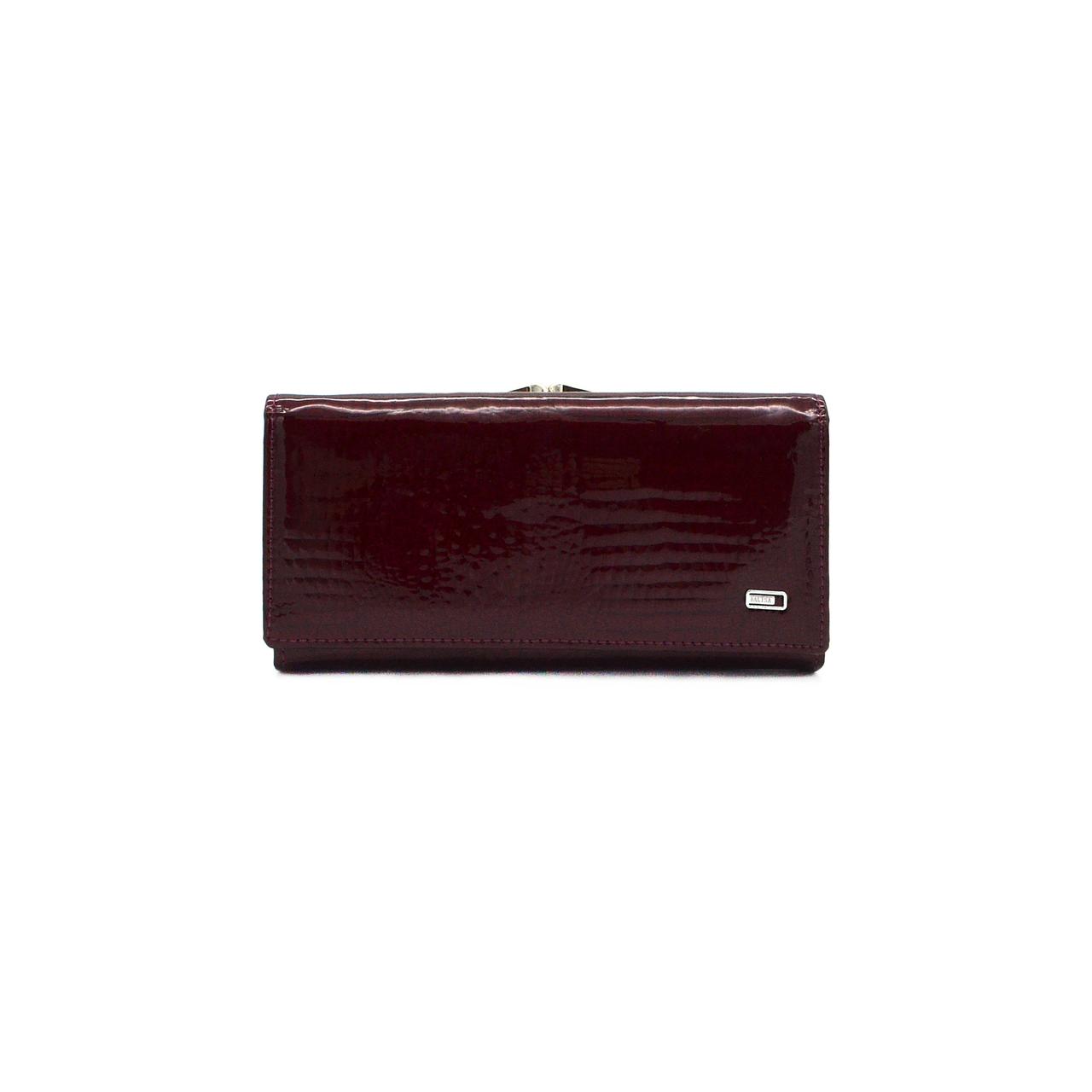 

Кошелёк женский Balisa из натуральной лаковой кожи, бордовый B 827-41