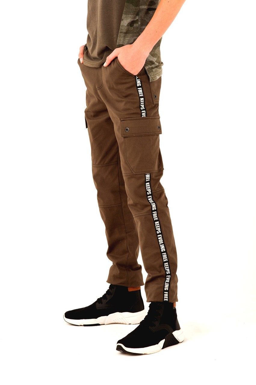 

Брюки KIT-lime joggers "KIT" для подростка, хаки-р.128-арт.01-41-02G