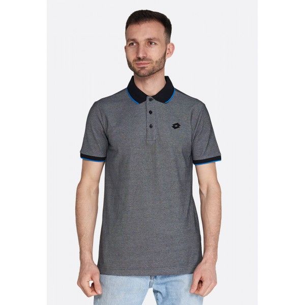 

Тенниска мужская Lotto POLO FIRENZE PQ S ALL BLACK/DIVA BLUE 213352/5TT