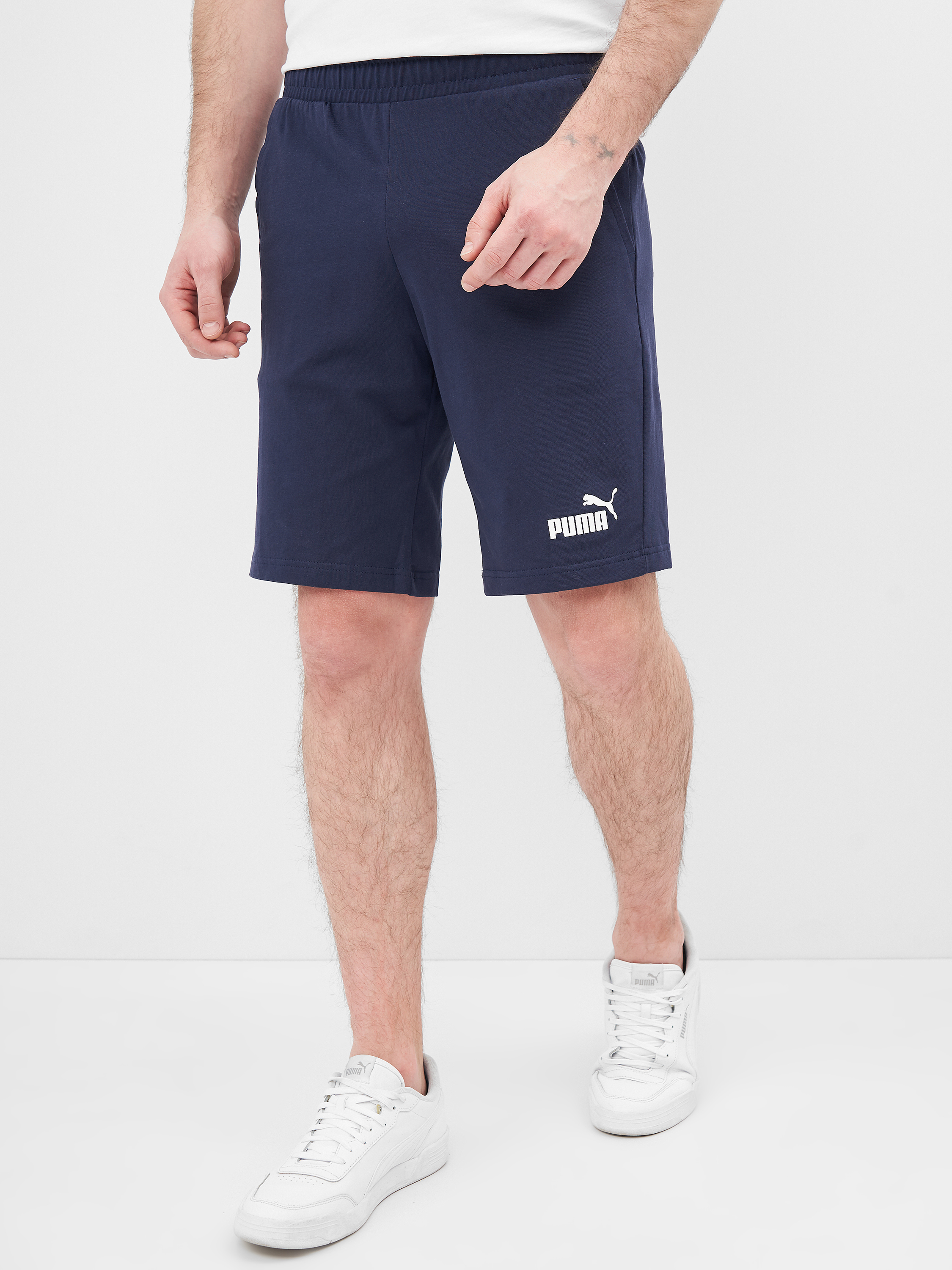 Акція на Шорти Puma Ess Jersey Shorts 58670606 2XL Peacoat від Rozetka