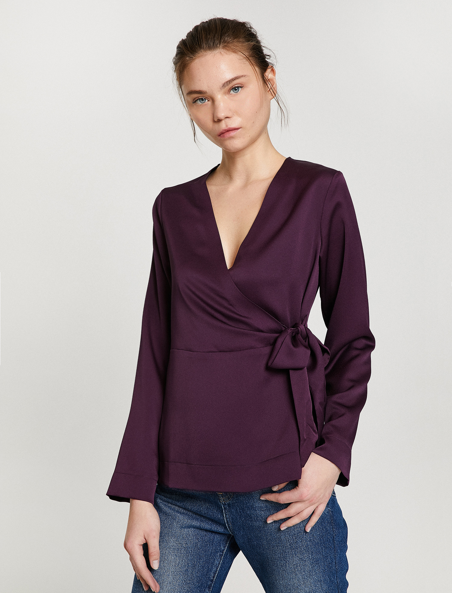 

Блузка Koton 8YAK68951PW-347 40 Aubergine