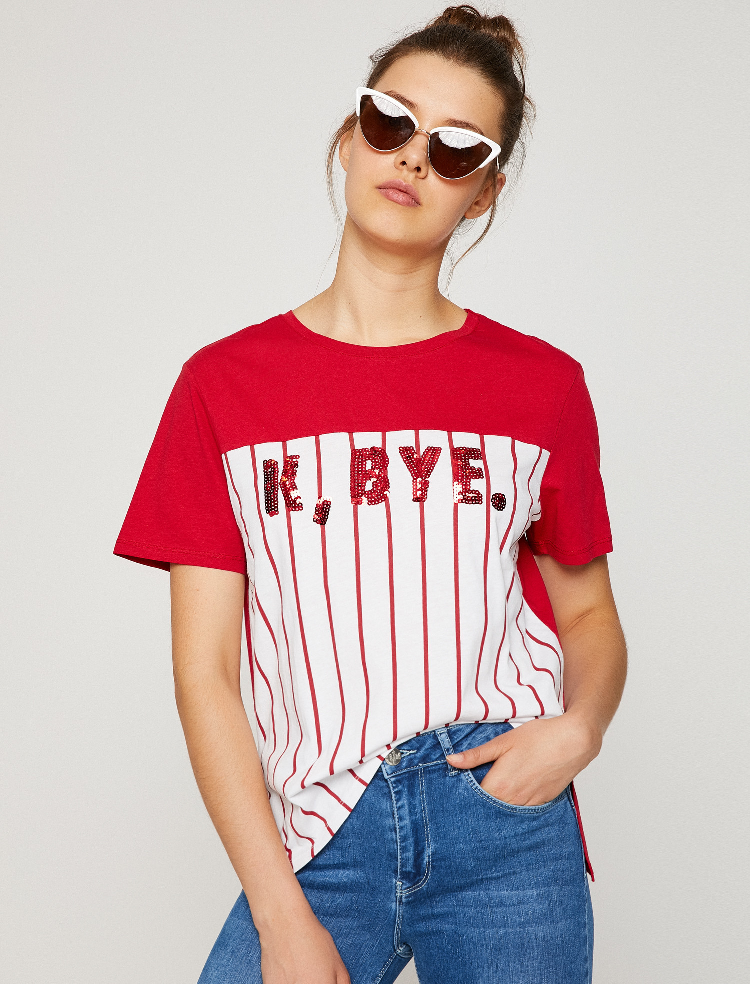 

Футболка Koton 8YAL11068JK-436 XS Red