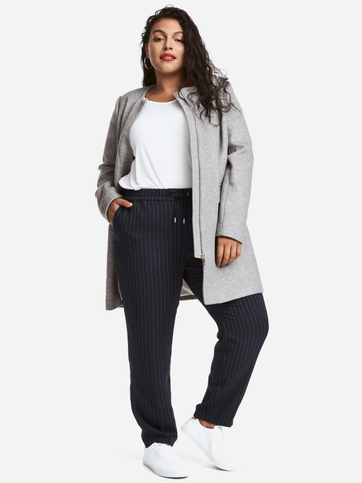 

Пальто H&M hm01110210 44 Серое