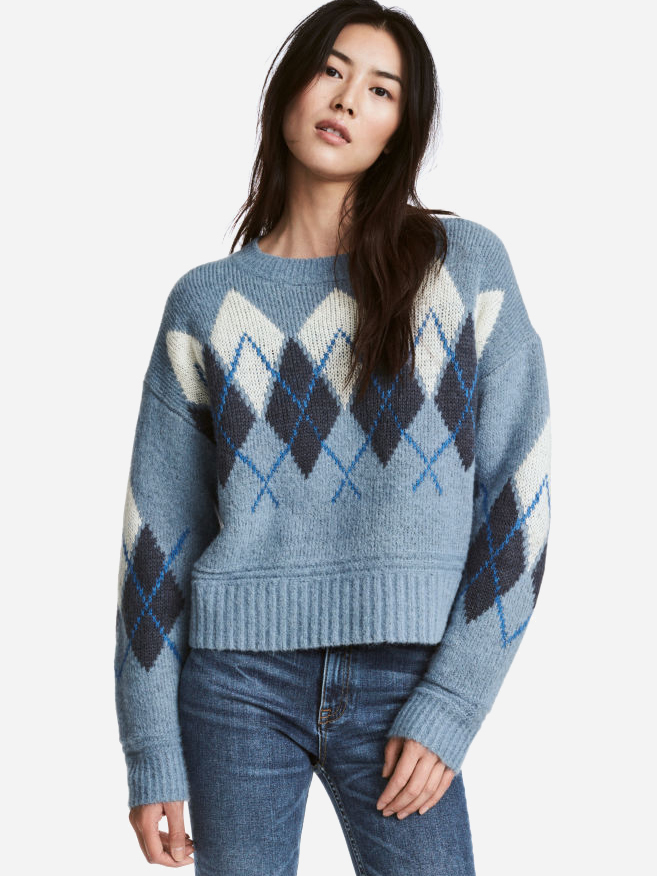 

Джемпер H&M hm033000023 L Голубой