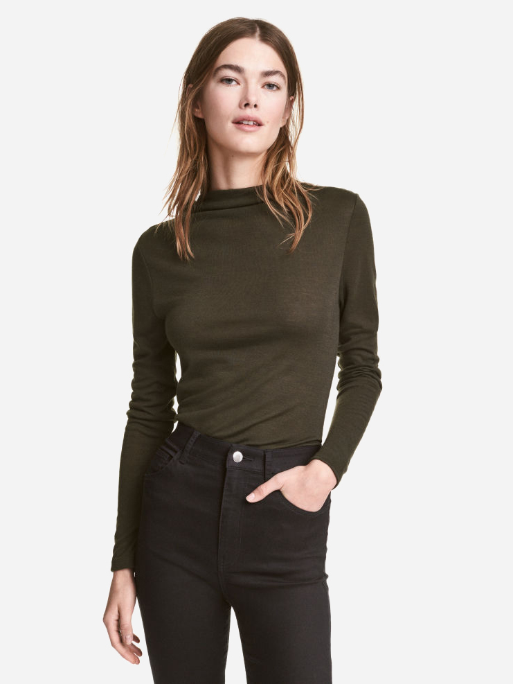 

Лонгслив H&M hm033000431  Хаки, Лонгслив H&M hm033000431 XS Хаки