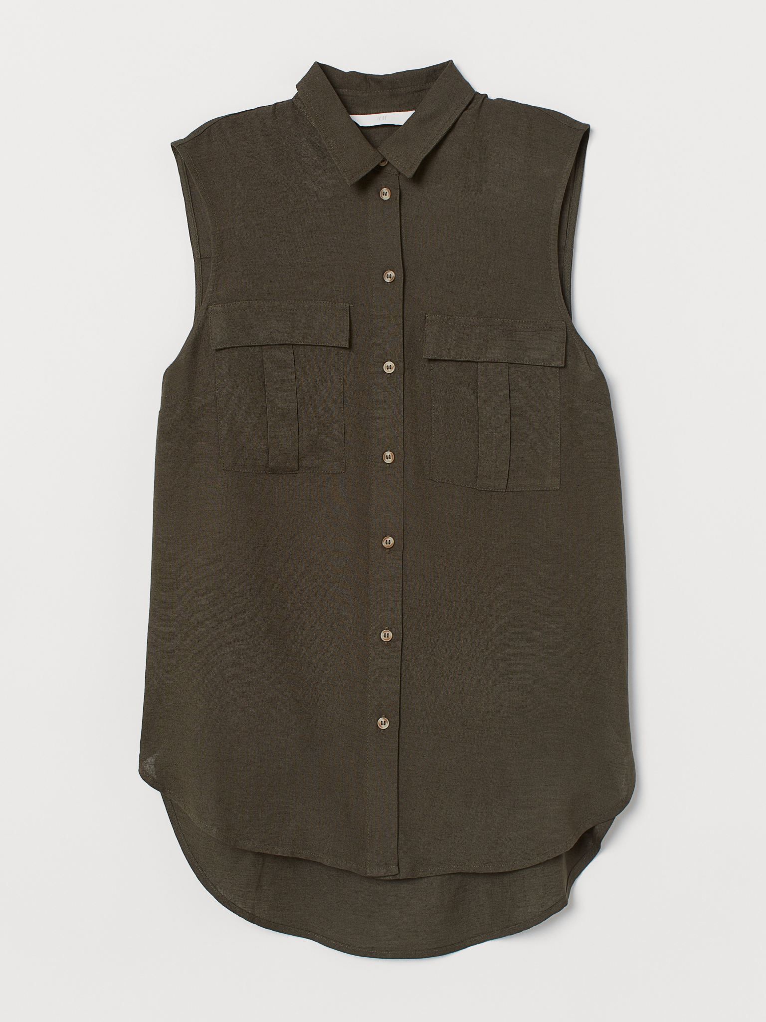 

Блузка H&M 0743113-9  Темно-зеленая, Блузка H&M 0743113-9 34 Темно-зеленая