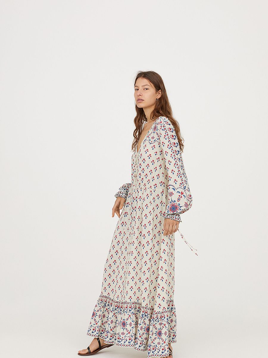 

Платье H&M 0639374-7 40 Бежевое
