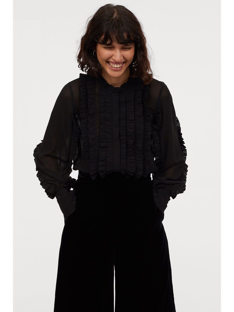 

Блузка H&M 0782109-0 44 Черная