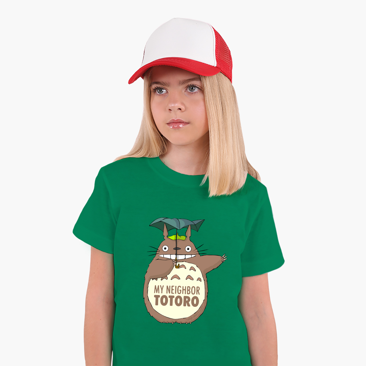 

Детская футболка Мой сосед Тоторо (My Neighbor Totoro) (25186-2656-37) 88-104 см Хлопок Зеленый
