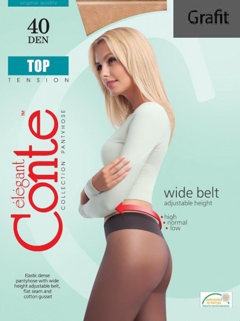 

Колготки с регулируемой посадкой Conte Elegant TOP 40 Lycra®, , Grafit, Колготки с регулируемой посадкой Conte Elegant TOP 40 Lycra®, 2, Grafit