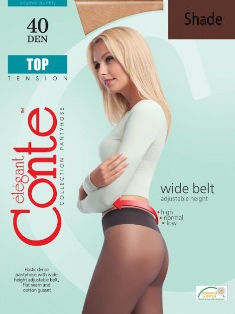 

Колготки с регулируемой посадкой Conte Elegant TOP 40 Lycra®, , Shade, Колготки с регулируемой посадкой Conte Elegant TOP 40 Lycra®, 2, Shade