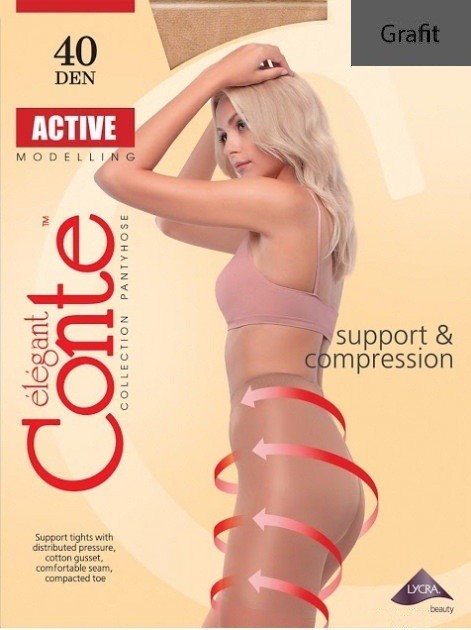 

Колготки Conte Active 40 Den  Grafit, Колготки Conte Active 40 Den 5 Grafit