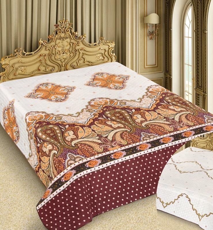 

Покрывало Love You Barokko Paisley "Red" 220 х 240 см стеганное с индийскими мотивами