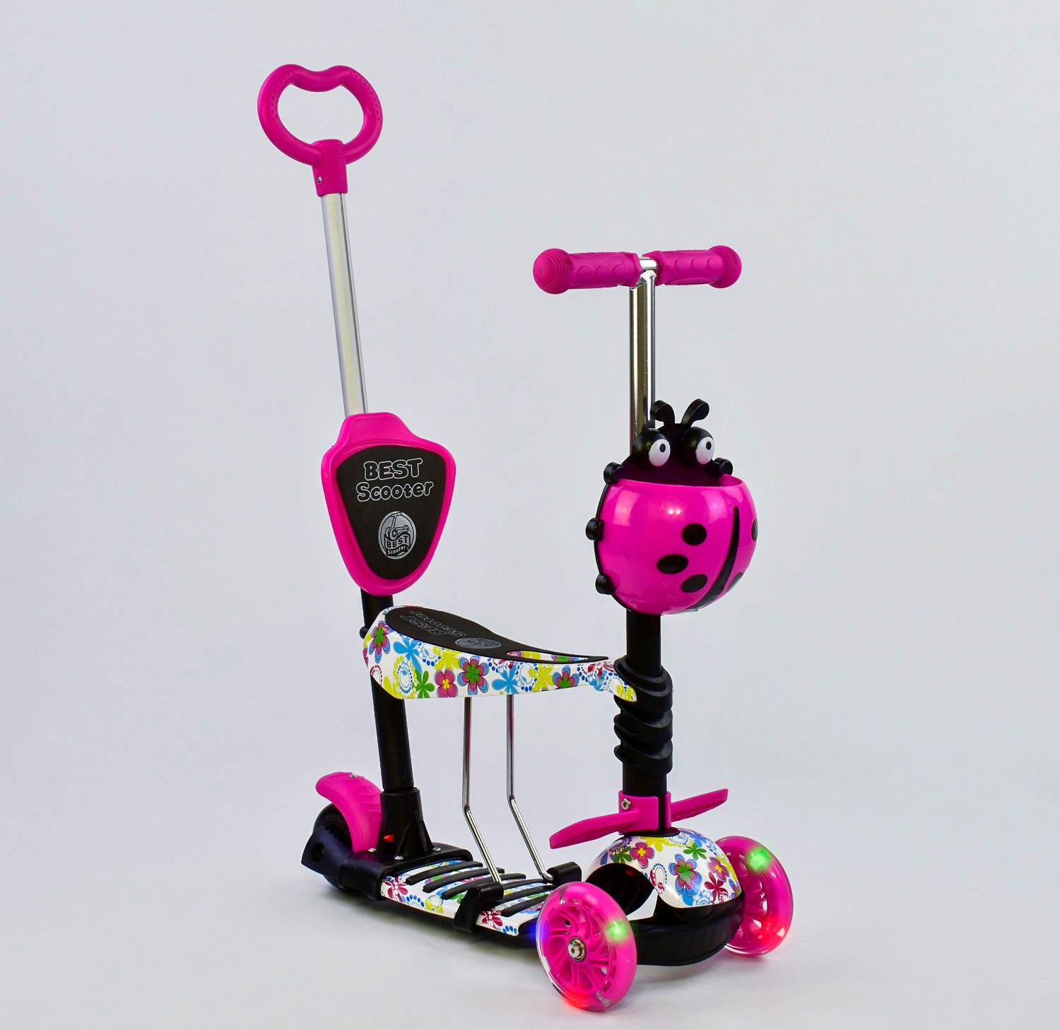 

Детский самокат 5 в 1 Best Scooter (62310) Розовый
