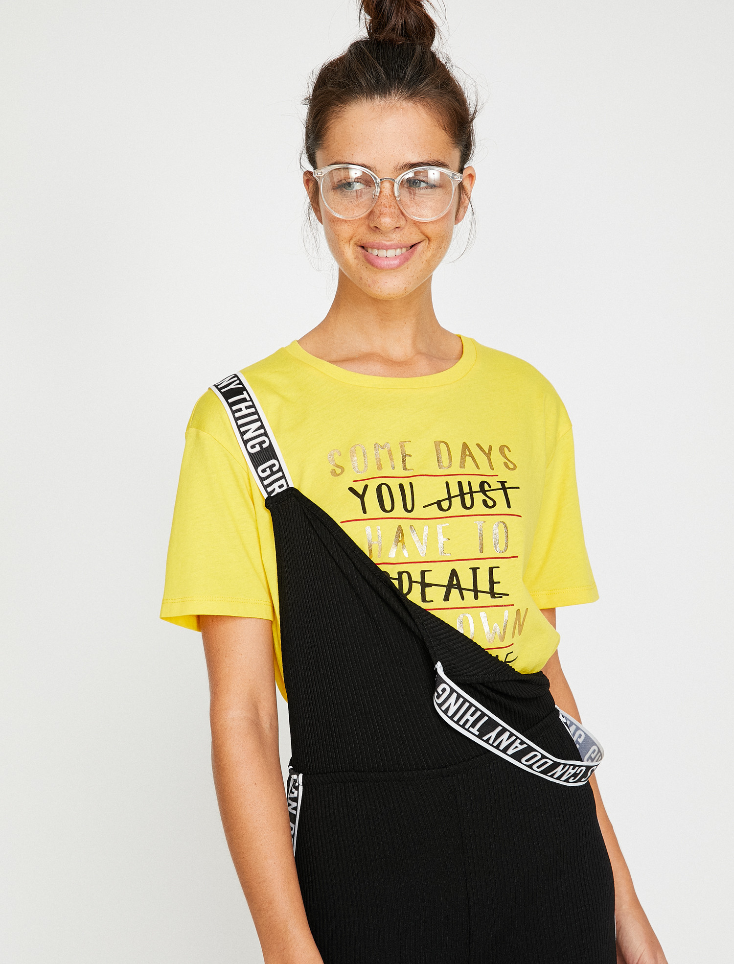 

Футболка Koton 8YAL11046OK-170 M Yellow