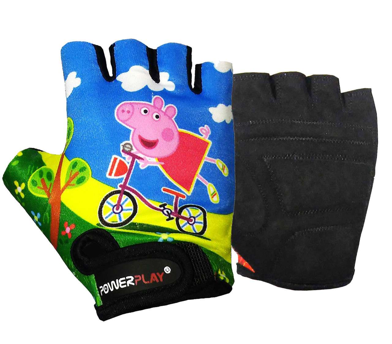 

Велорукавички PowerPlay 5473 Peppa Pig голубі S R144274