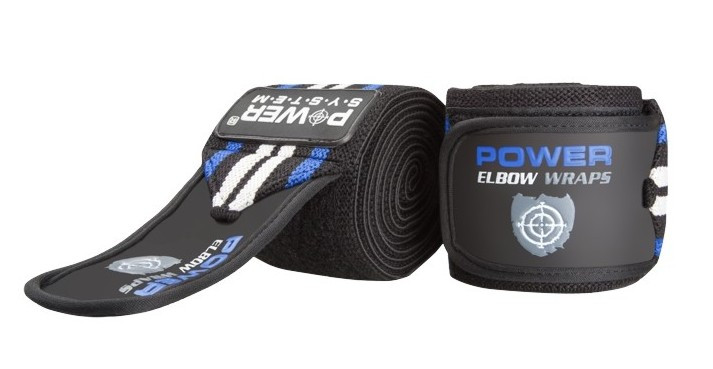 

Локтевые бинты Power System Elbow Wraps PS-3600 Blue-Black R145361
