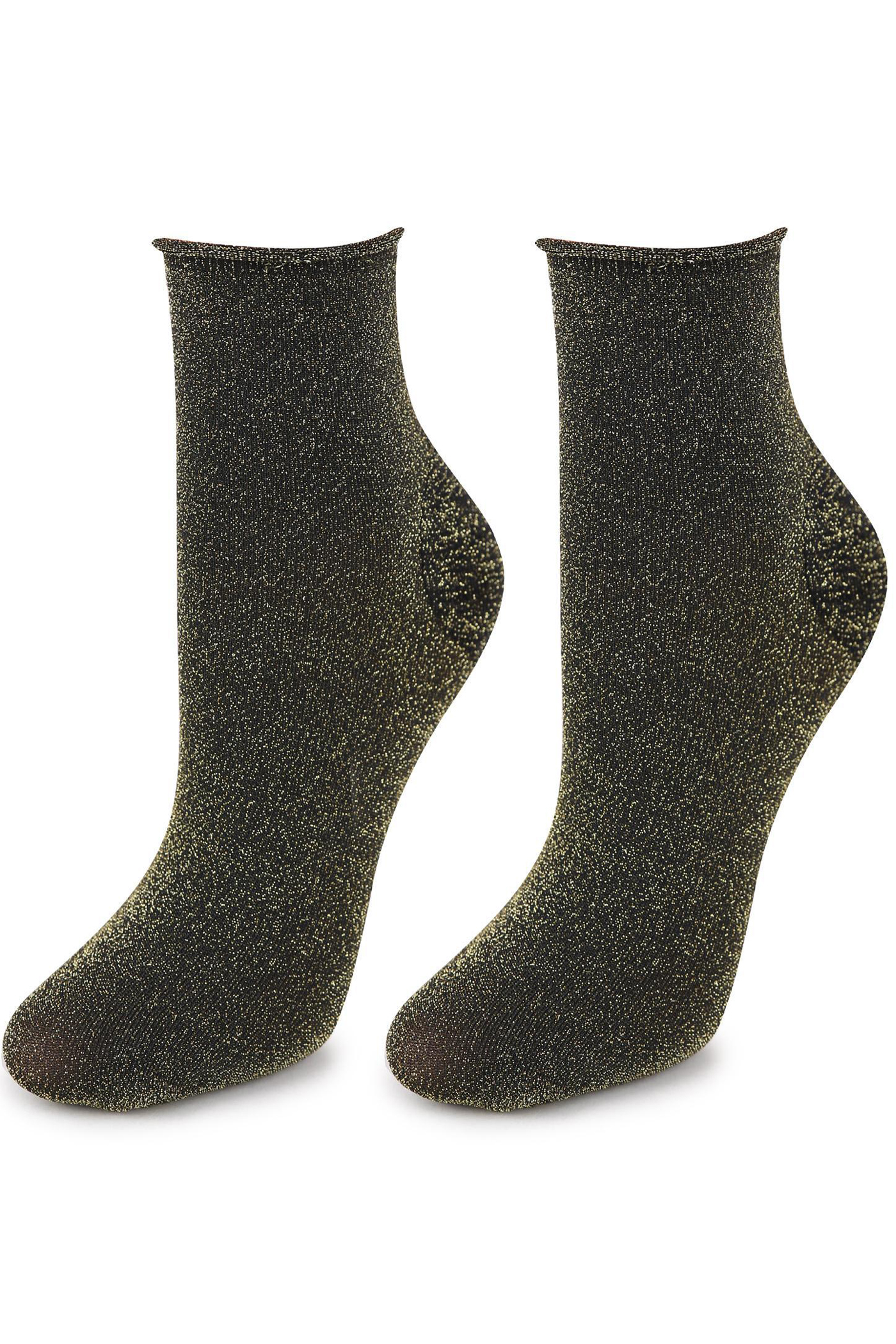 

Носки блестящие с люрексом MARILYN SHINE 04 36-40 Nero/Gold