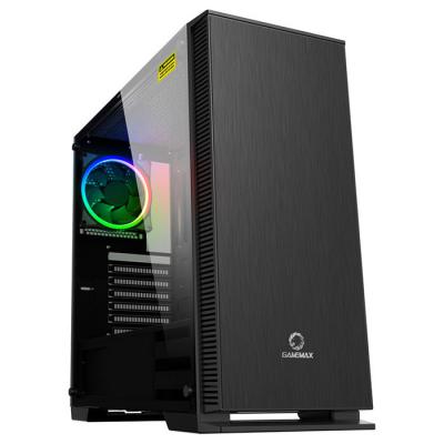 

Корпус GameMax Aurora Black, без БП, ATX/MicroATX/Mini-ITX, 1x120 мм LED, 203x450x435 мм, 5.64кг