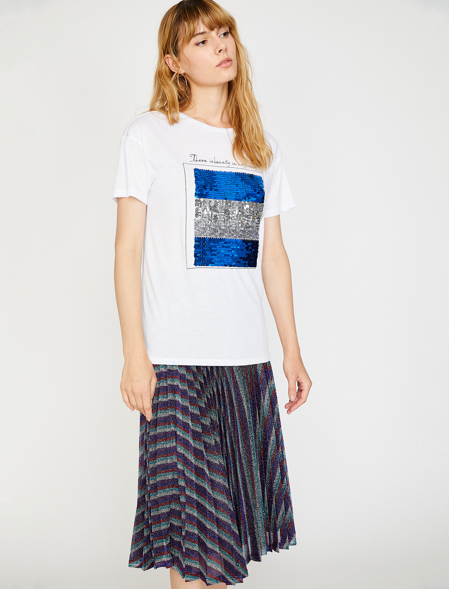 

Футболка Koton 9KAK13876EK-001 XL Off White