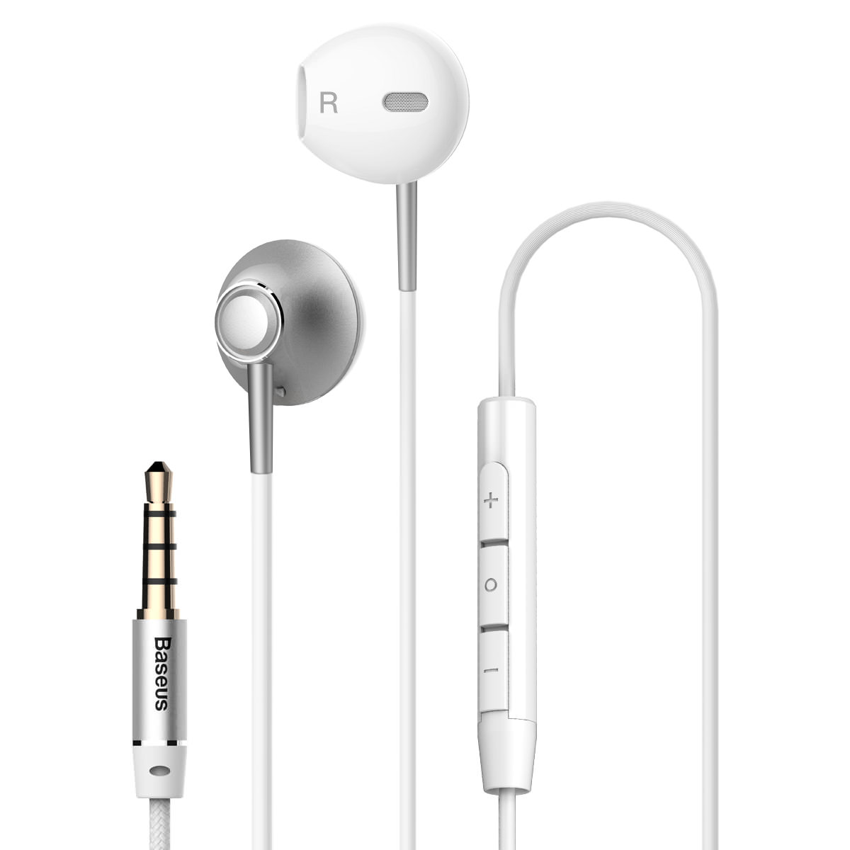 

Наушники Baseus Encok H06 lateral in-ear Wire Earphone Серебристый