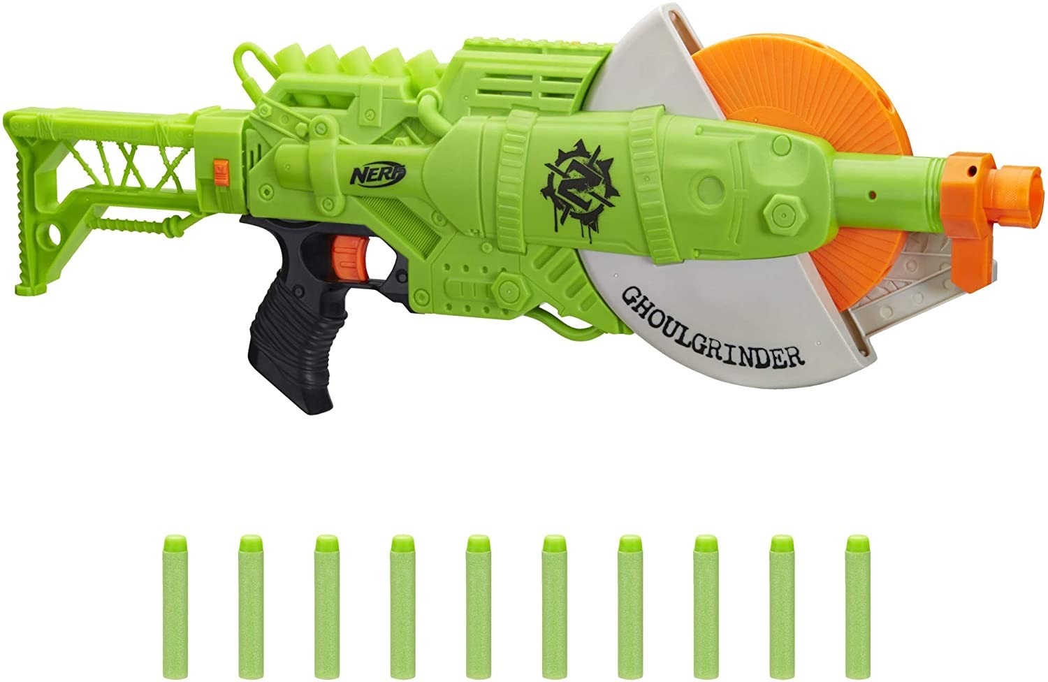 

Бластер Nerf Зомби Страйк Голгриндер (Nerf Ghoulgrinder Zombie Strike Blaster Hasbro) экоупаковка