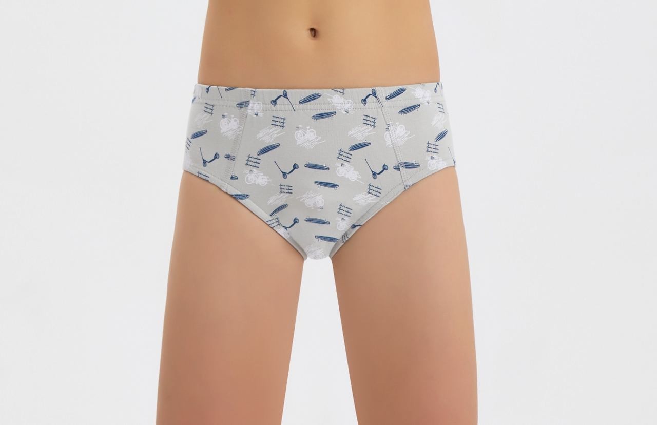 

Детские подростковые трусы слип для мальчика Baykar Турция трусики плавки хлопок и эластан р 7 170-176 см 13-15 лет серые 3655