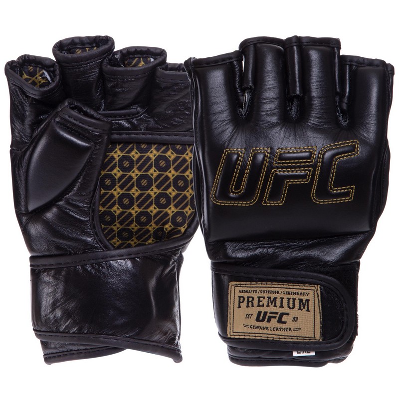 

Перчатки для смешанных единоборств MMA кожаные UFC PRO Prem, Размер XL