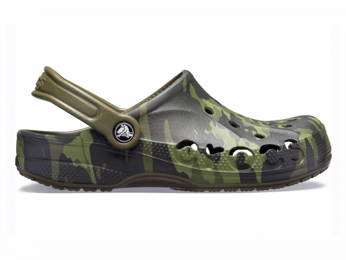 

Сабо Crocs Baya Seasonal Printed Clog M7W9-39-25.5 см Army Green / Camo 206230