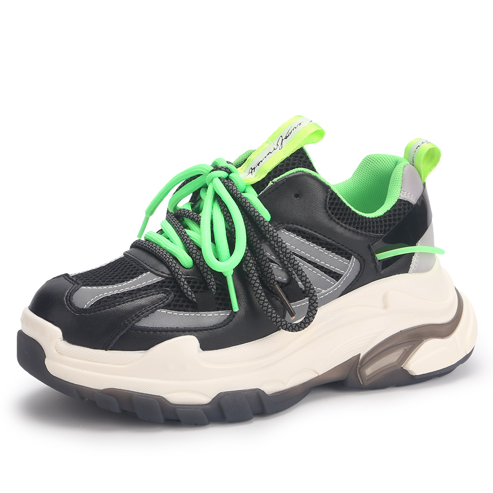 

Кроссовки женские dad shoes Black chord Berni Fashion (36) Черный