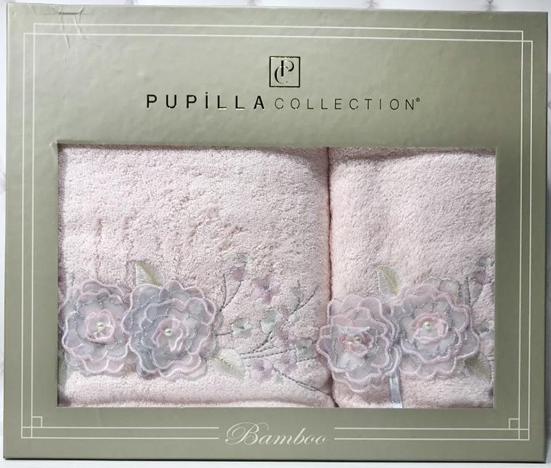 

Набор полотенец Roselinda Bambuk лицевое 50х90см и банное 70х140см, розовый Pupilla (Р01632319802)