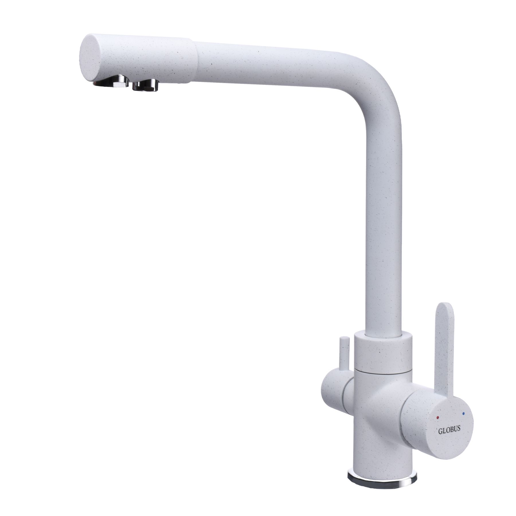 

Змішувач для кухні під осмос Globus Lux GLLR-0444-7-WHITE