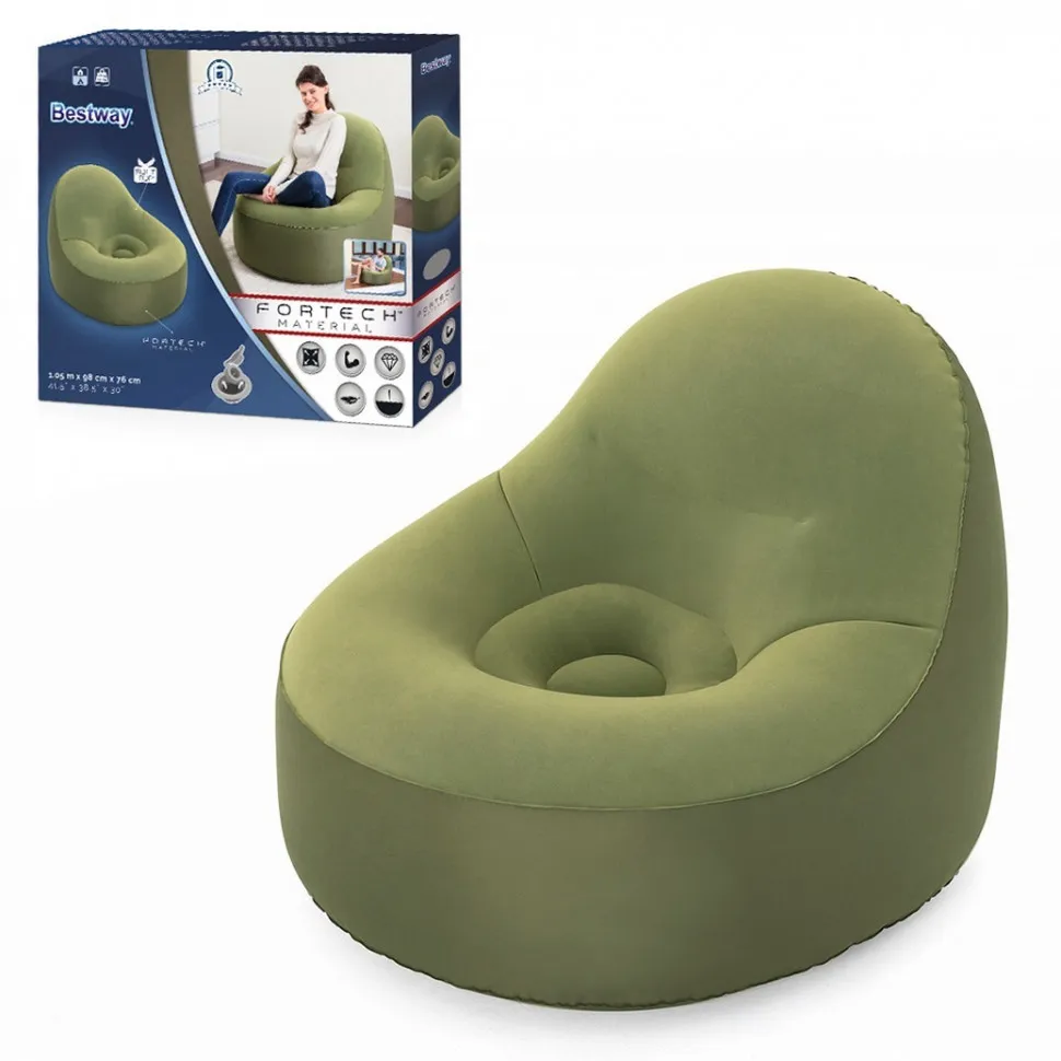 

Надувное кресло ToughPod велюр Bestway 75082