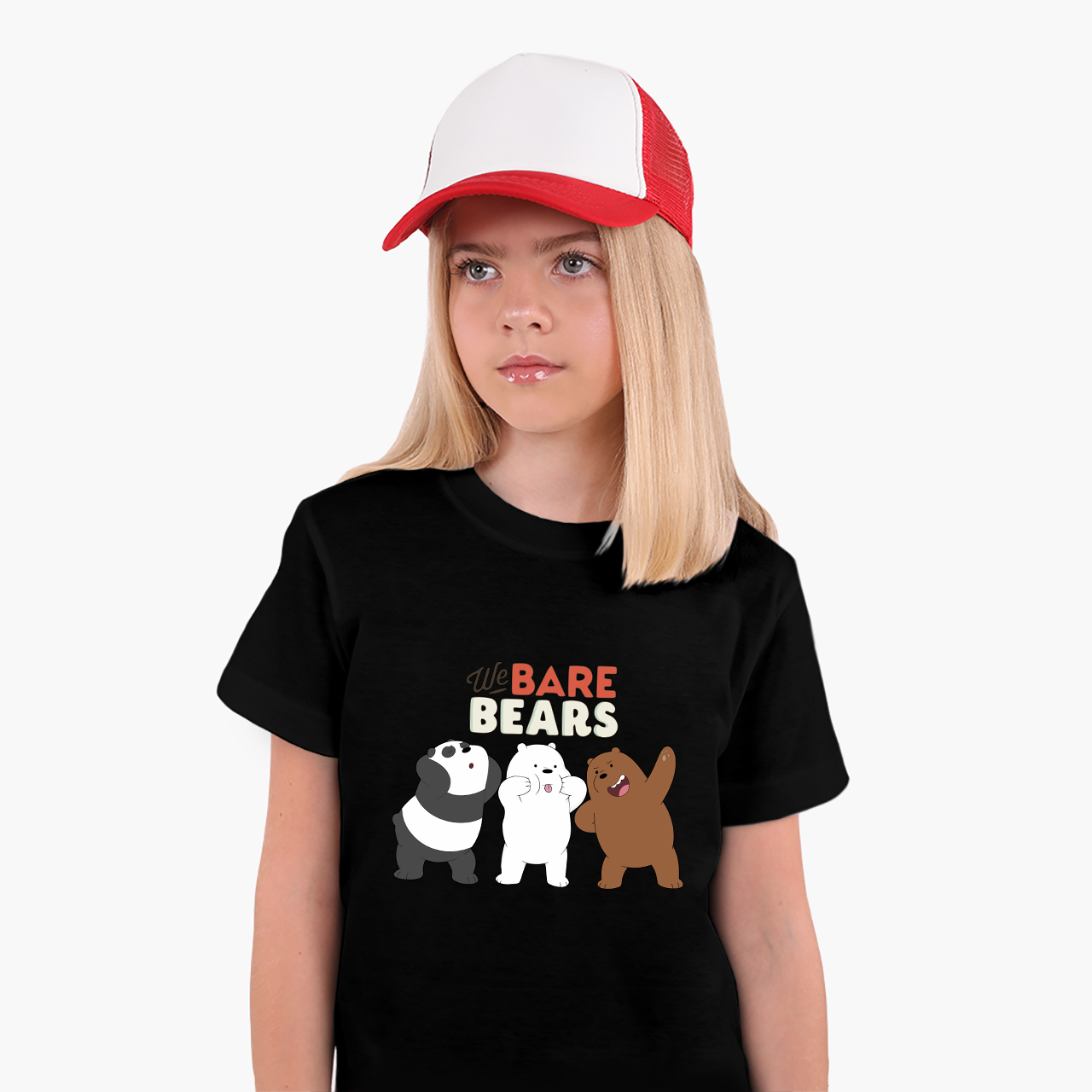 

Детская футболка Вся правда о медведях (We Bare Bears) (25186-2667) 122-128 см Хлопок Черный