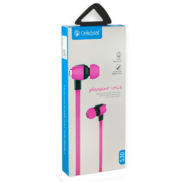 

Наушники Celebrat S30 Pink
